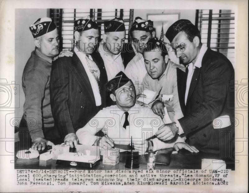 Load image into Gallery viewer, 1949 Press Photo Fort Motor has discharged 6 minor officials.
