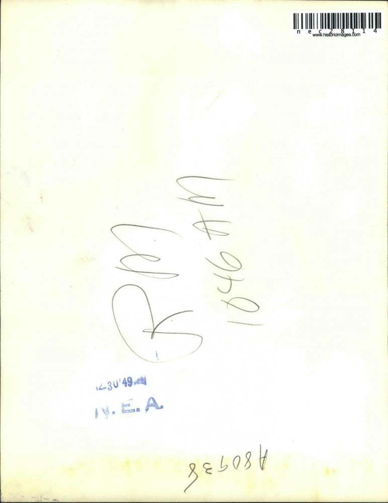 1949 Press Photo Renzo Rosalini and Bride Anita speaking to Roberto Rosselini