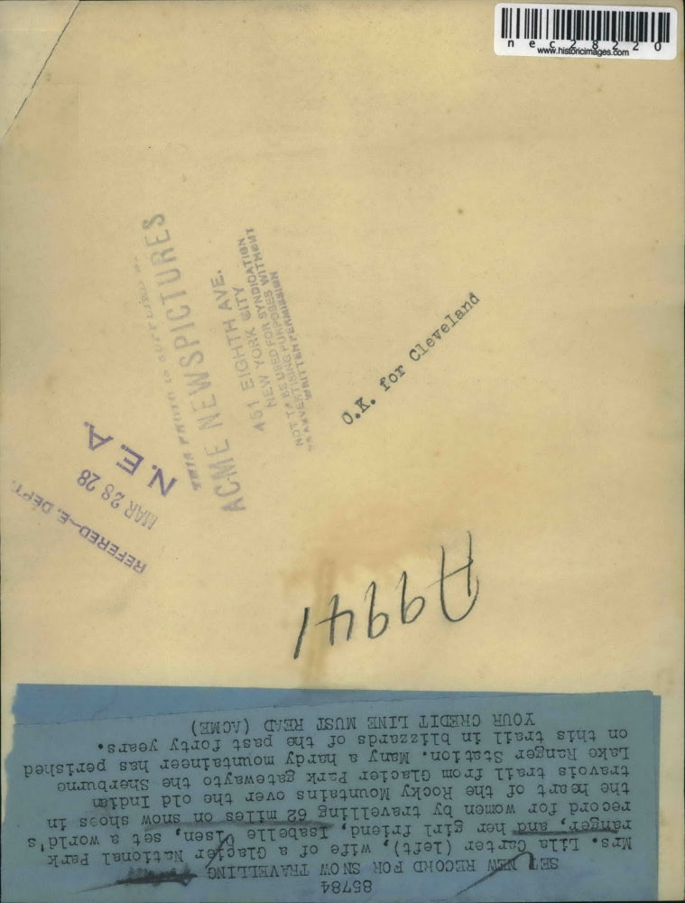 1928 Press Photo Lila Carter w/ her friend Isabelle Olsen - nec28220