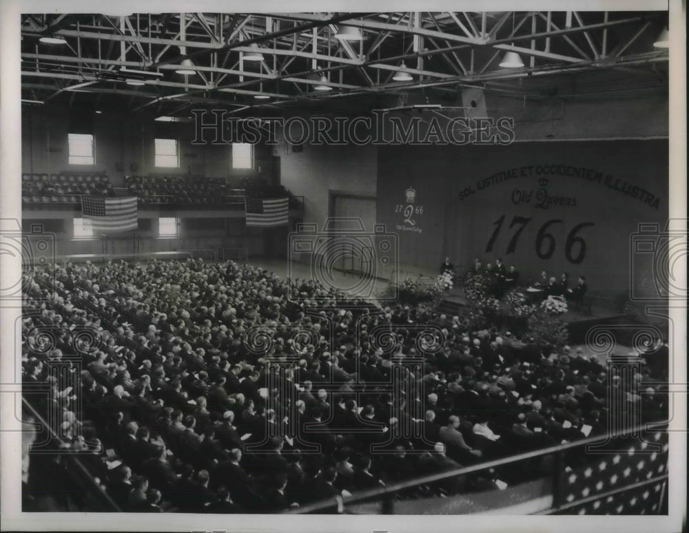 1938 Press Photo General view of the dedication at Rutgers College- Historic Images