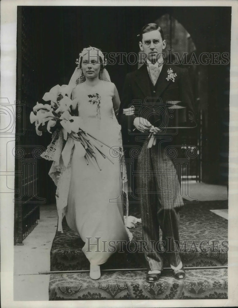 1932 Press Photo Talilia Long married to Merwin Gray