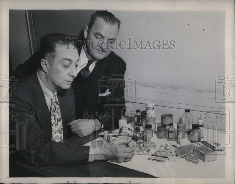 Load image into Gallery viewer, 1948 Press Photo Find drugs in Will plot probe
