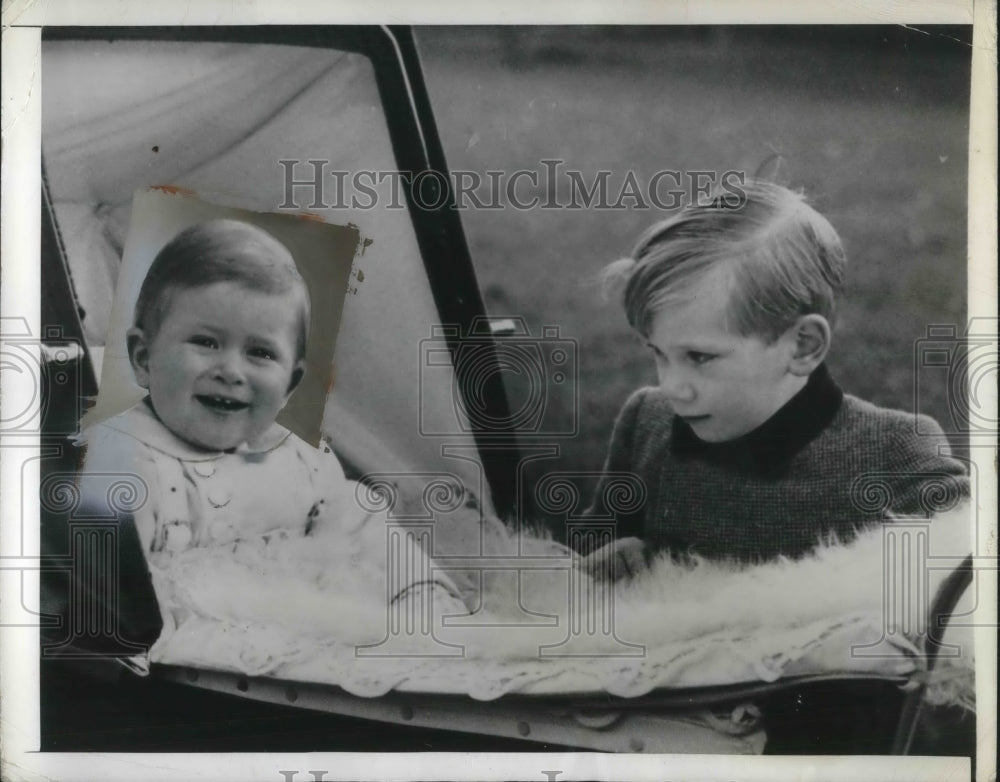 1949 Press Photo Prince Charles and his cousin Prince Richard son of the Duke- Historic Images