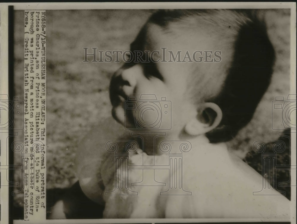 1949 Press Photo Prince Charles, son of Princess ELizabeth and Duke Edinborough- Historic Images