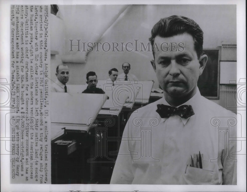 Load image into Gallery viewer, 1954 Press Photo Adolph Gailitis Moder version of american success story.
