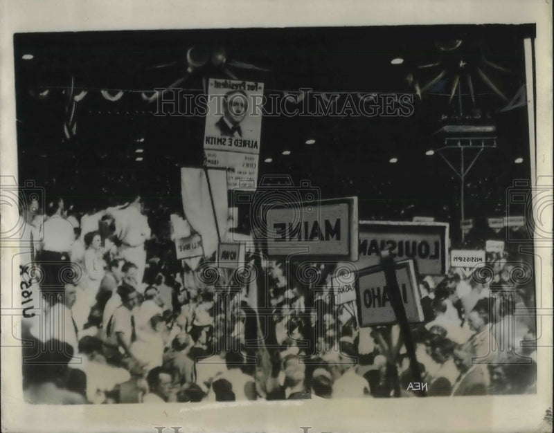 Load image into Gallery viewer, 1928 Press Photo All for Smith at Democratic National Convention Houston Texas
