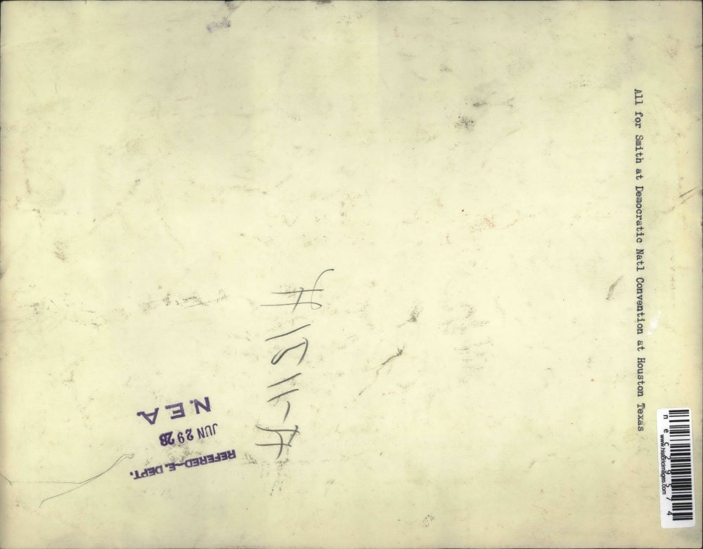 1928 Press Photo All for Smith at Democratic National Convention Houston Texas