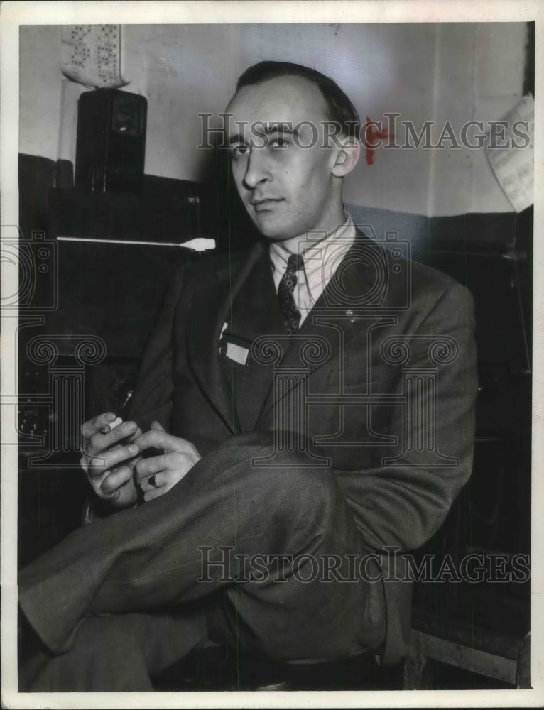 1944 Press Photo Mr Charles Habaken of INS