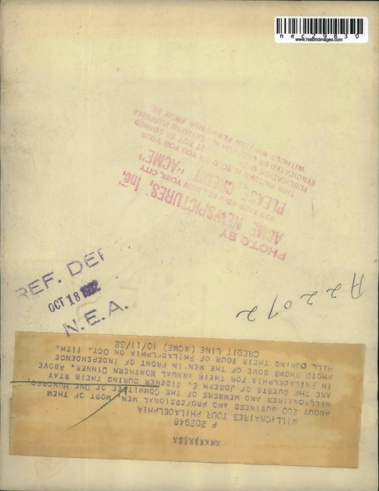 1932 Press Photo Members of the Committee of One Hundred