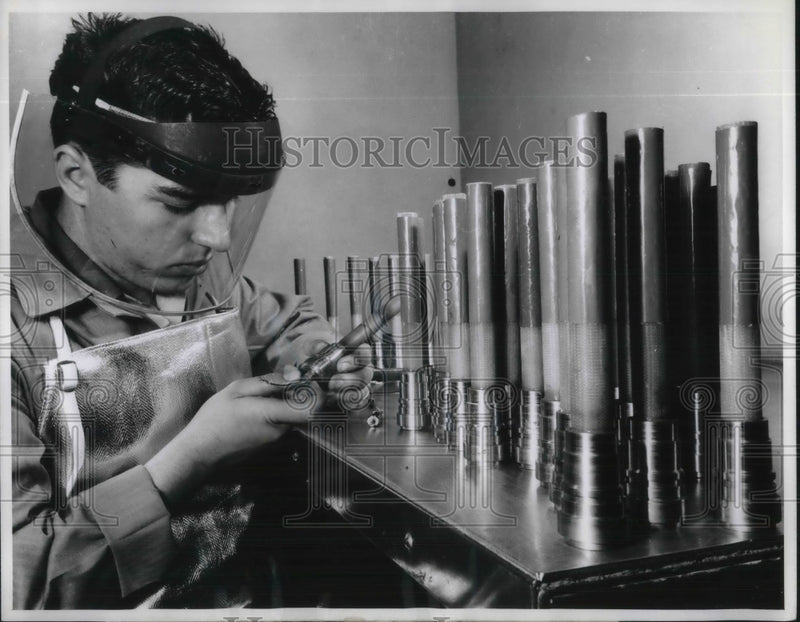 Load image into Gallery viewer, 1961 Press Photo Missile fuses made by Thickel
