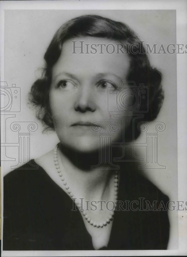 1934 Press Photo Mrs Shepard Krech, pres. Maternity Center Assoc, NY
