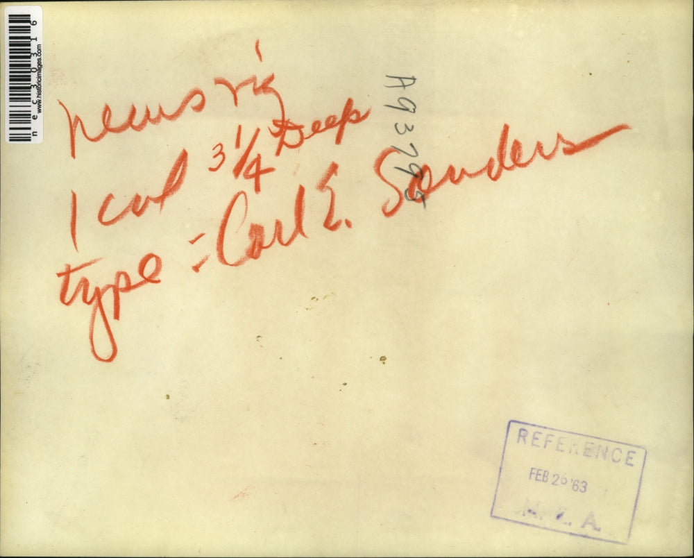 1963 Press Photo Atlanta, Ga Governor Carl E Sanders, inaugural address