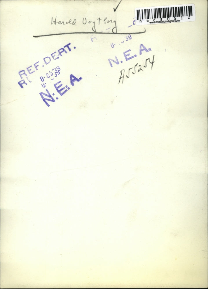 1939 Press Photo Harold Vagtborg