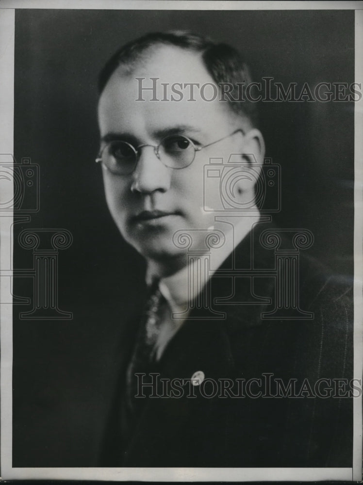 1934 Press Photo Armando Santa Cruz Jr., Mexican Commissioner. International- Historic Images