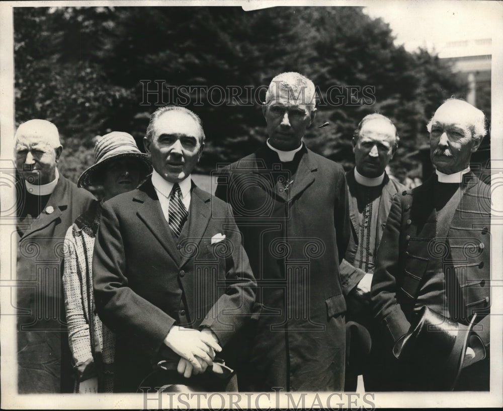 1926 Press Photo Coolidge plays host to Catholic and Congressmen - nec30887
