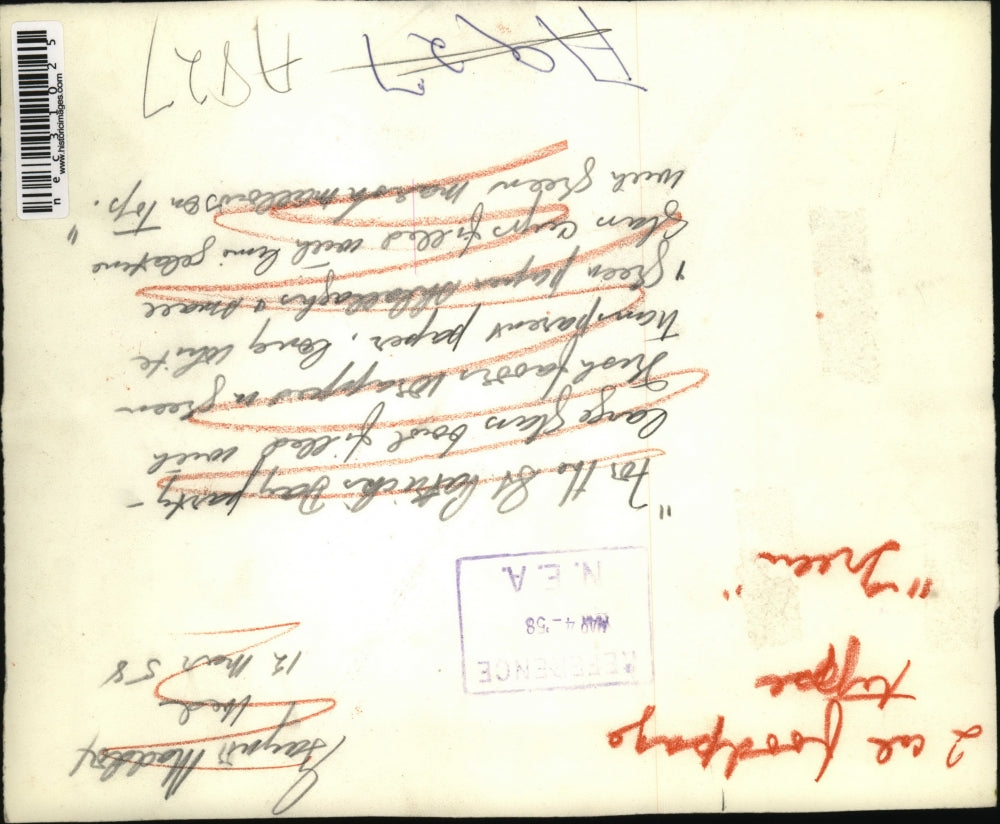 1958 Press Photo Party favors for St. Patrick's Day Party