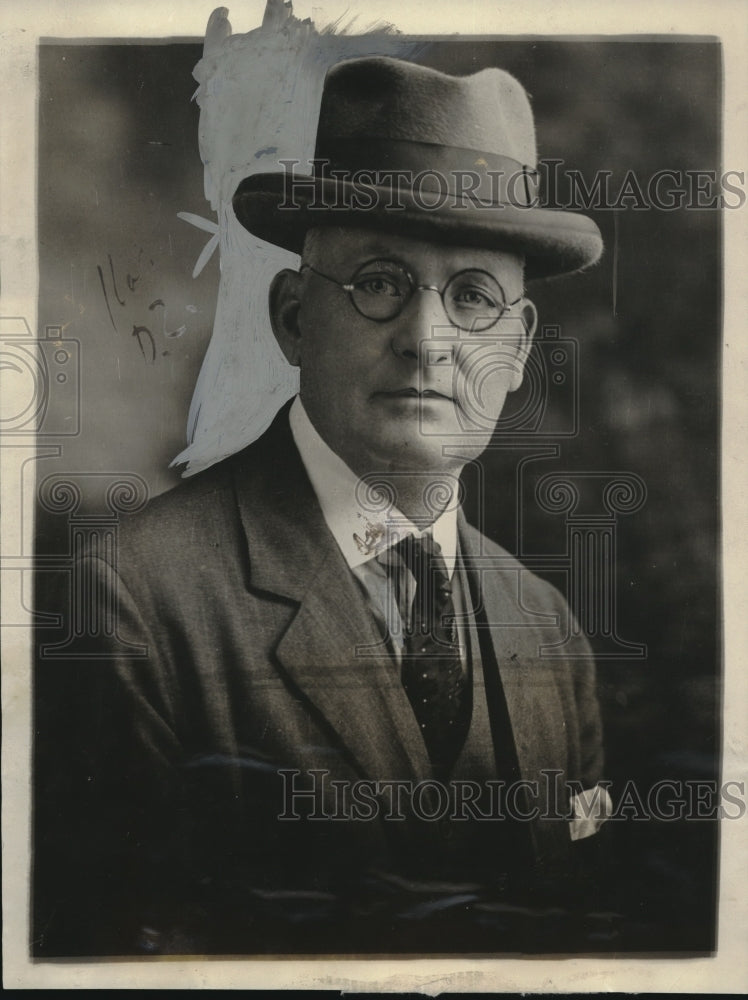 1922 Press Photo J.R. Grosslin, real estate dealer of Waco, Texas