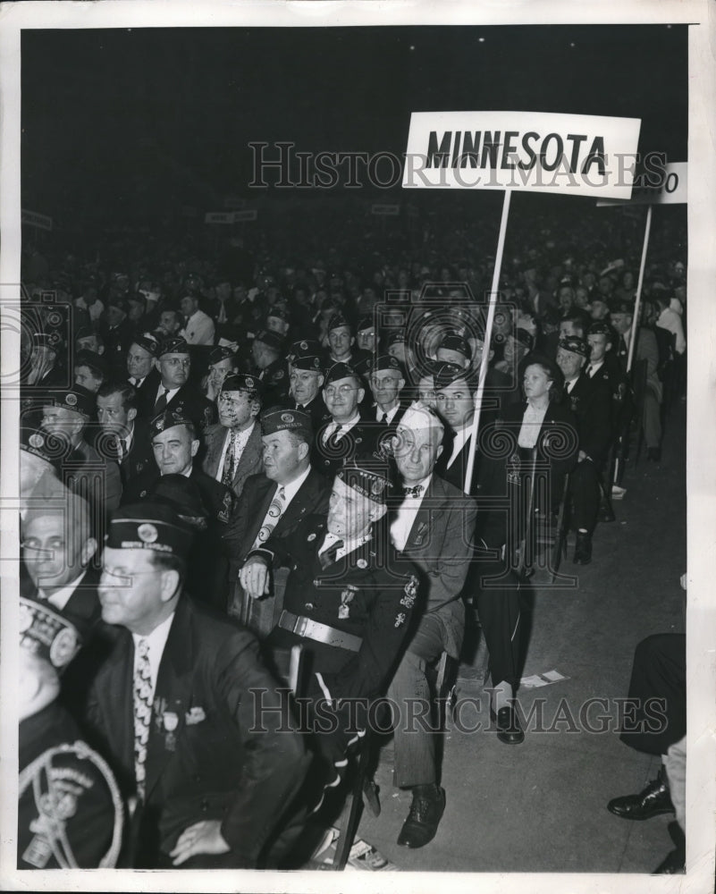1947 Press Photo Minn. delegates at American Legion convention