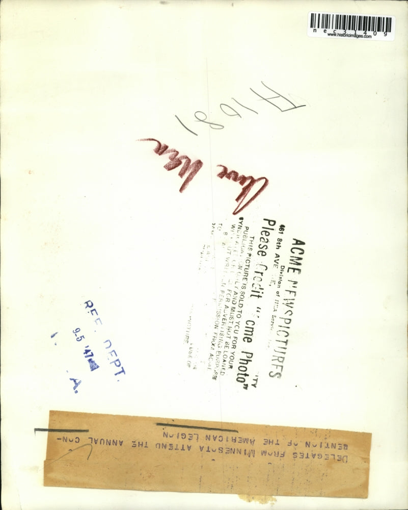 1947 Press Photo Minn. delegates at American Legion convention