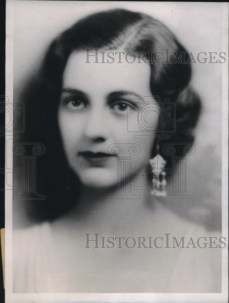 1934 Press Photo Margaret Walker, Lexington, Ky, Univ of KY most beautiful