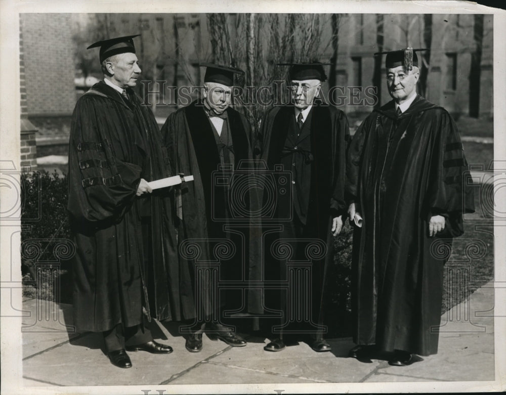 1935 Press Photo  Thomas Gates, Alfred Newton, Robert Brazer & Josiah Penniman- Historic Images