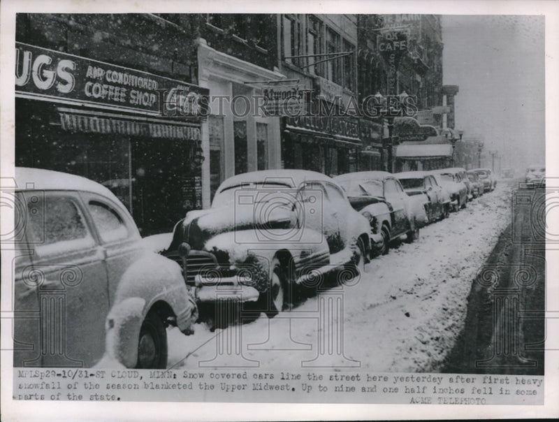 Load image into Gallery viewer, 1931 Press Photo Nine &amp; One Half Inches Of Snow Cover Parts Of Minnesota
