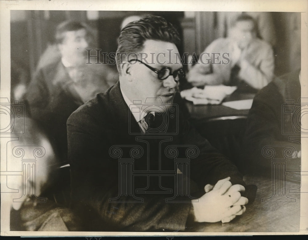 1926 Press Photo Rev. Robert O'Brien, Witness Illinois Senatorial Investigation