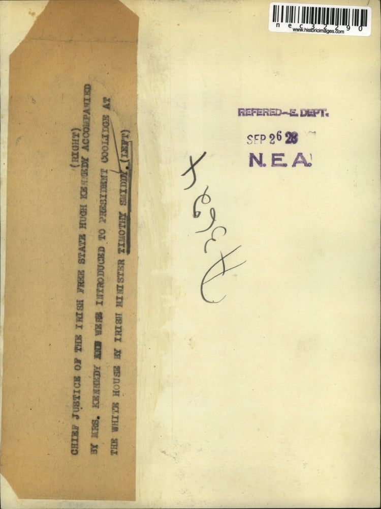 1926 Press Photo Kentucky Chief Justice. Mrs Kennedy, Timothy Smiddy - nec32290