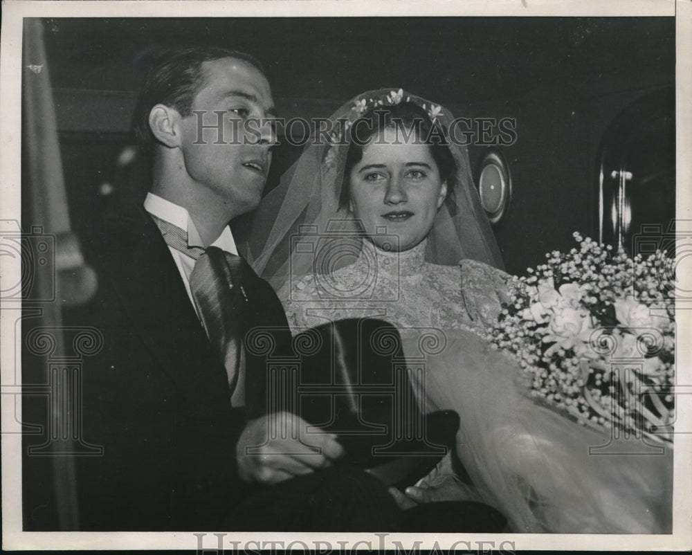 1936 Press Photo Medora Roosevelt was wed to Herbert Whiting in St. James Church