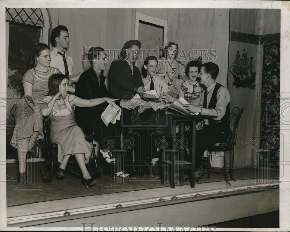 1935 Press Photo Kath Reynolds,Mrs Kitty Kirk, Fenner,Ed Kirk,H Moore