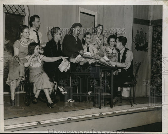 1935 Press Photo Kath Reynolds,Mrs Kitty Kirk, Fenner,Ed Kirk,H Moore