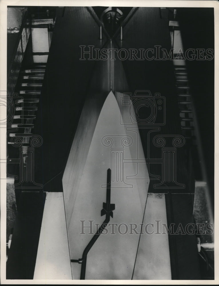 1949 Press Photo Hypersonic throat and Nozzle for Mach 10. - nec33374- Historic Images