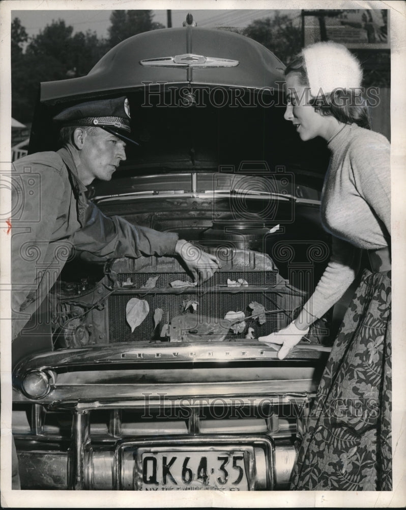 1952 Press Photo keep radiator grill clear of debris to avoid costly repair- Historic Images