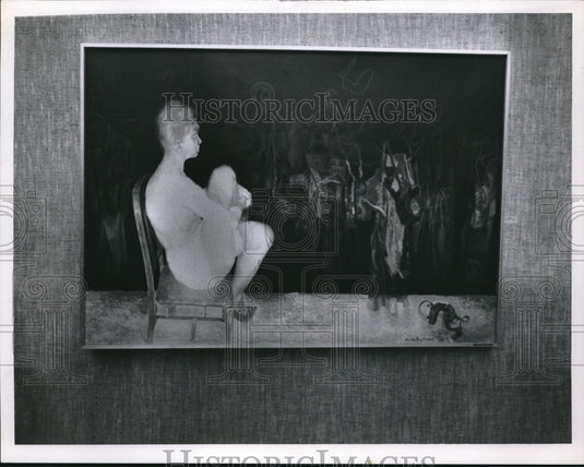 Press Photo Painting On Display At May Show