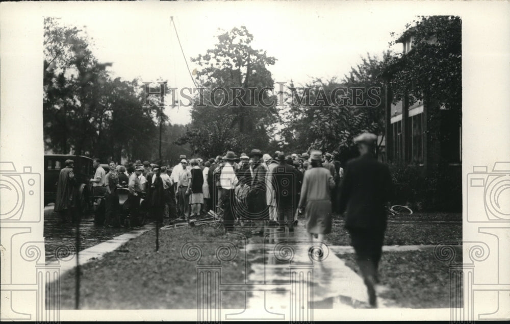 1928 Press Photo scene after storm at Rockford