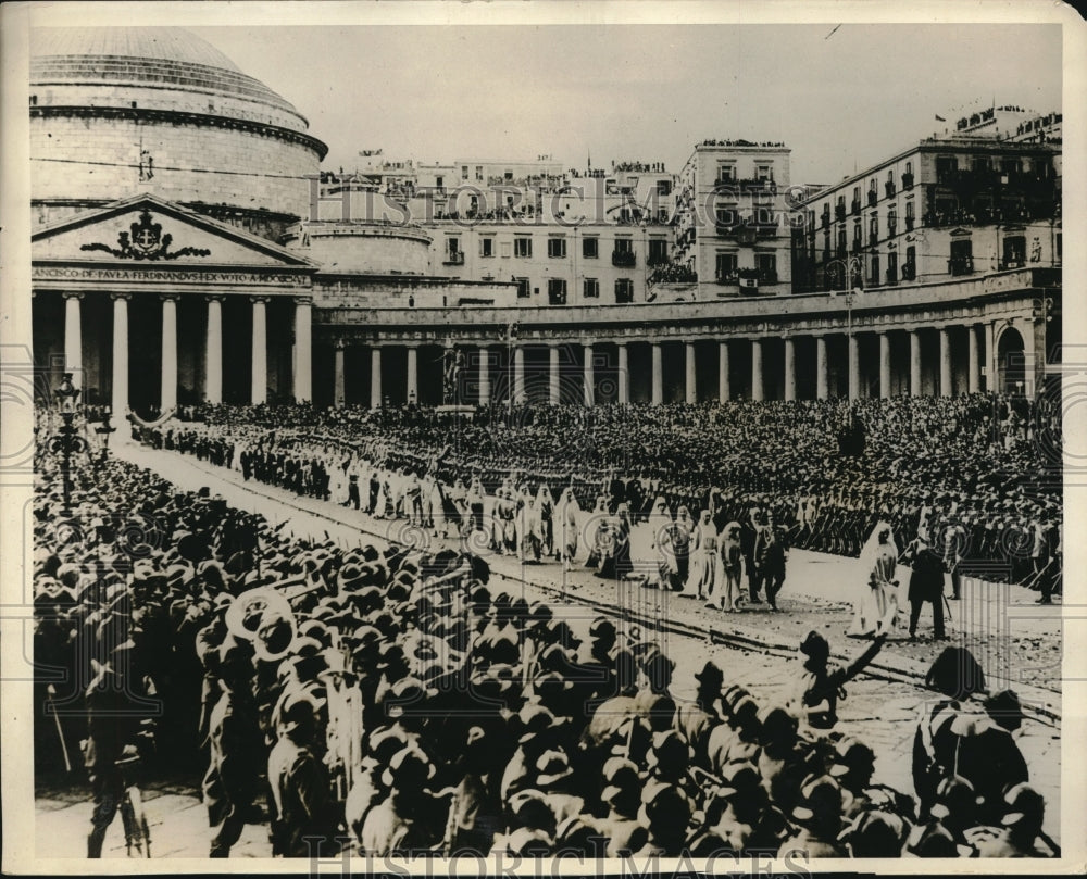 1927 Press Photo Wedding Procession Of Princess Anne Of France And Italian Duke