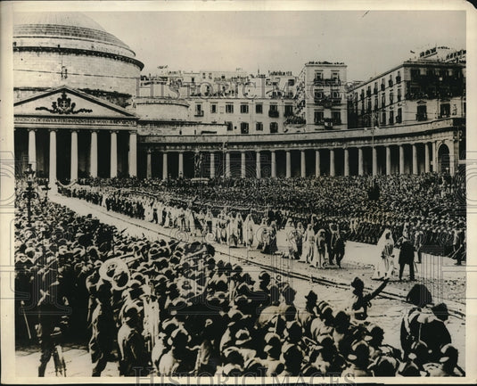 1927 Press Photo Wedding Procession Of Princess Anne Of France And Italian Duke