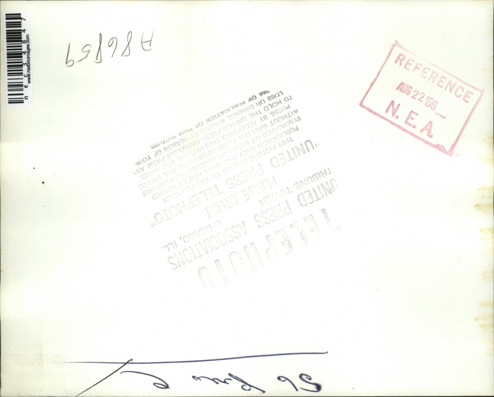 1956 Press Photo Citizens For Ike do drive-by of Democratic National Convention