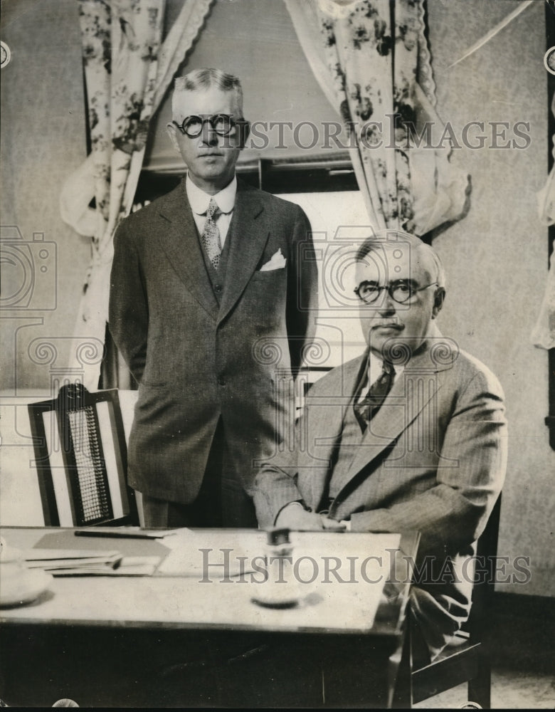 Press Photo David W. Mulvane, William M. Butler - nec35208