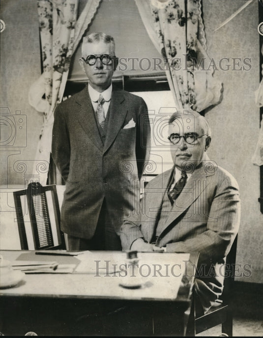 Press Photo David W. Mulvane, William M. Butler - nec35208