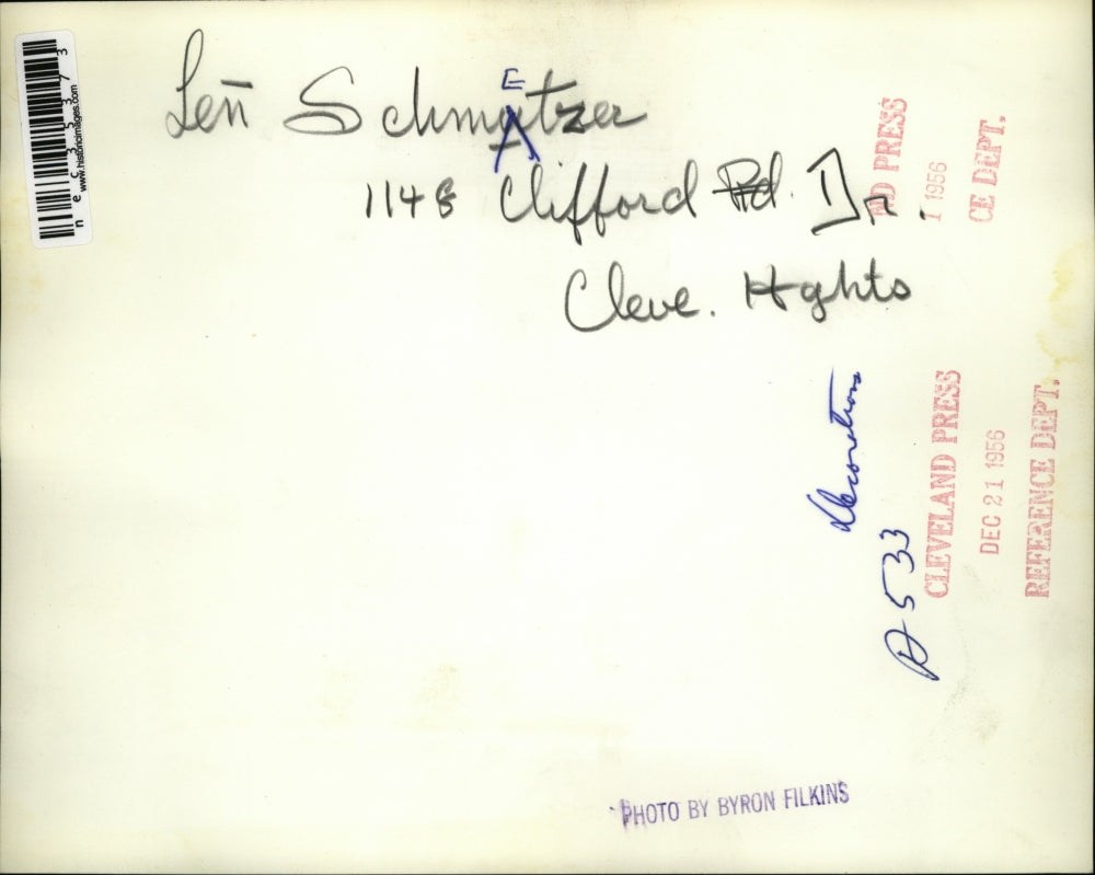 1956 Press Photo Christmas lights