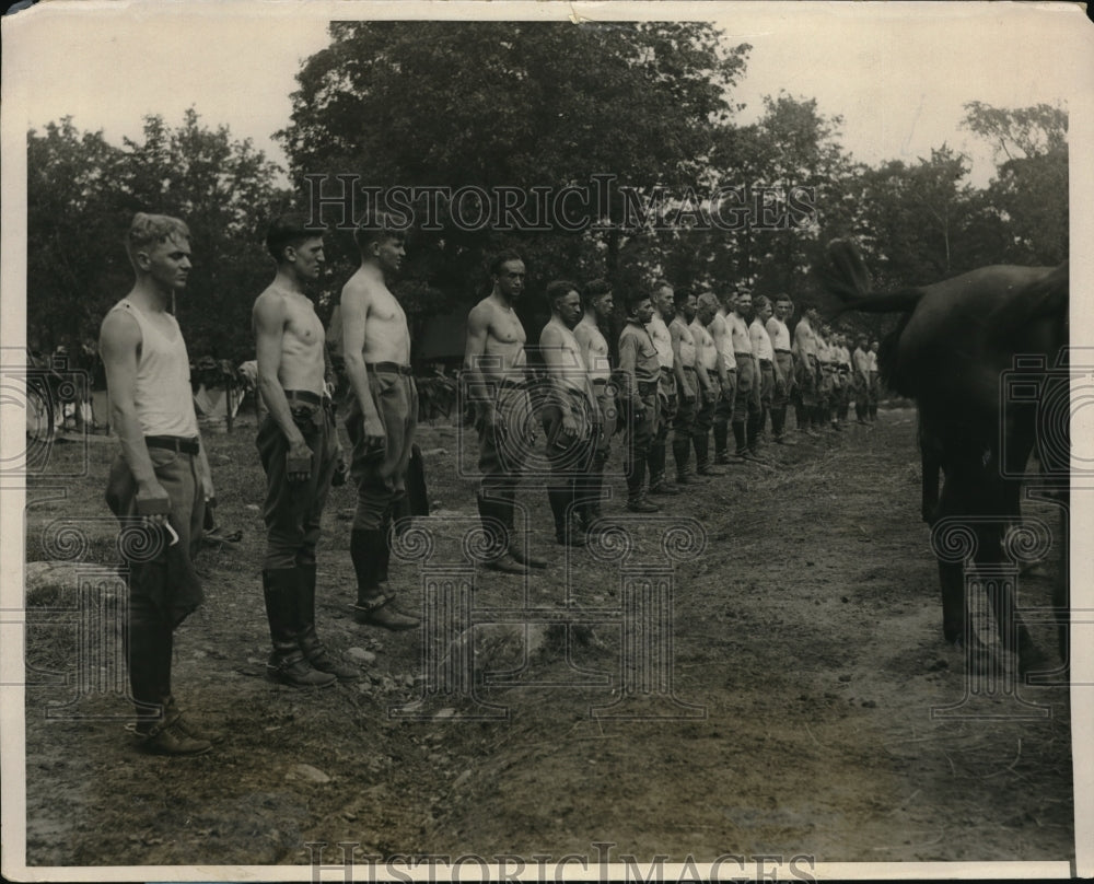 1928 Press Photo 1st year Cavalry Camp at West Point Academy in NY- Historic Images