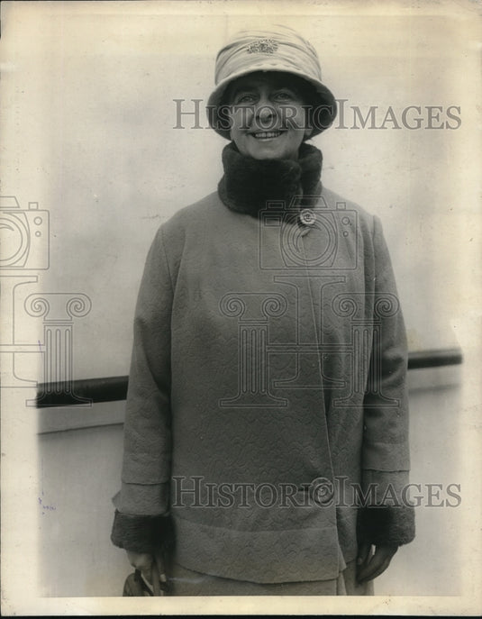 1925 Press Photo Jean Norris, Noted woman magistrate aboard the SS Homeric- Historic Images