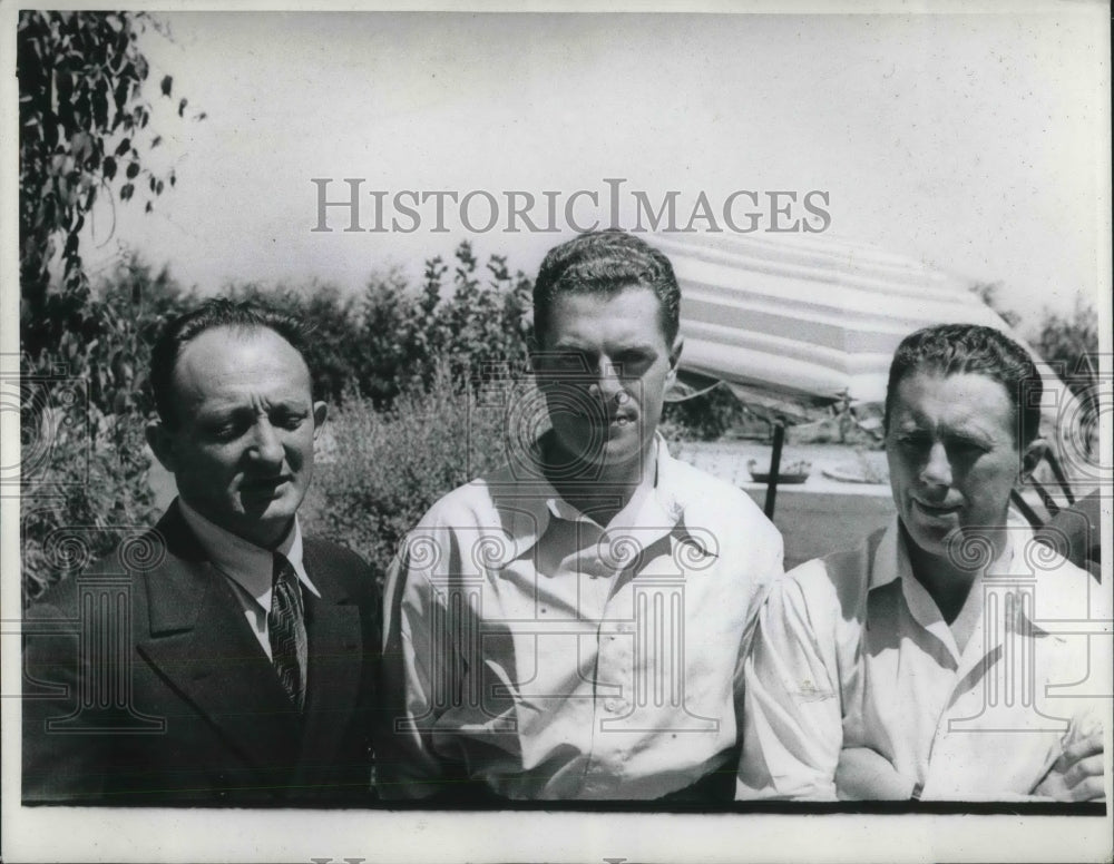1937 Press Photo Gregory Gokhman, Andrie Yumasheff, Sergei Danilin