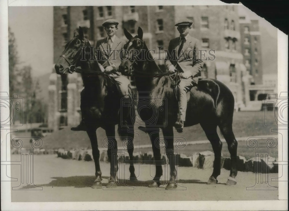 1934 Press Photo Viscount Duncannon son of Canads Governor & Arthur Ponsonby