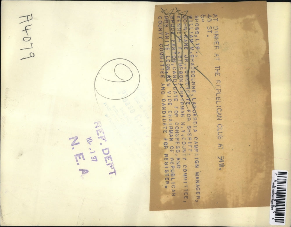 1937 Press Photo Wiliam Chadbourne, John Rane, Kenneth Simfbon, Bruce Eaton,