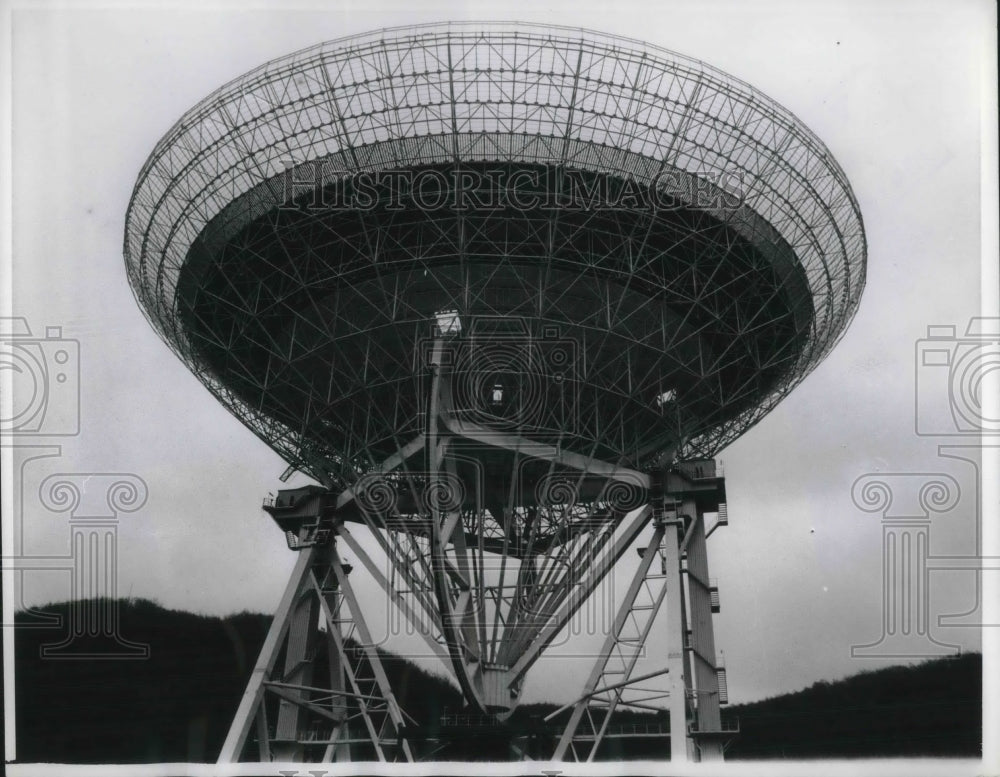 1971 Press Photo Giant Antenne in Muensterfifel, Germany.