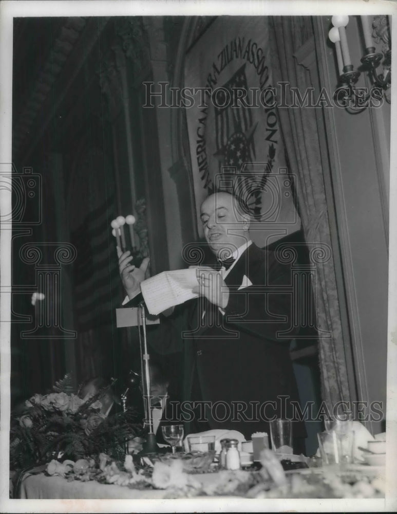 1942 Press Photo Minister of Finance in Brazil Dr Arthur De Souza Costa- Historic Images