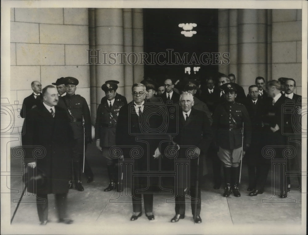 1927 Press Photo Cuban president, Gerardo Machado, arrives in Capital.