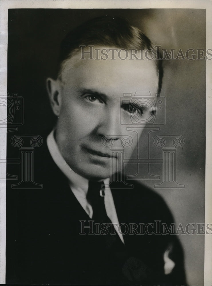 1934 Press Photo Arthur Cutts Lillard elected President of the University of Il.- Historic Images